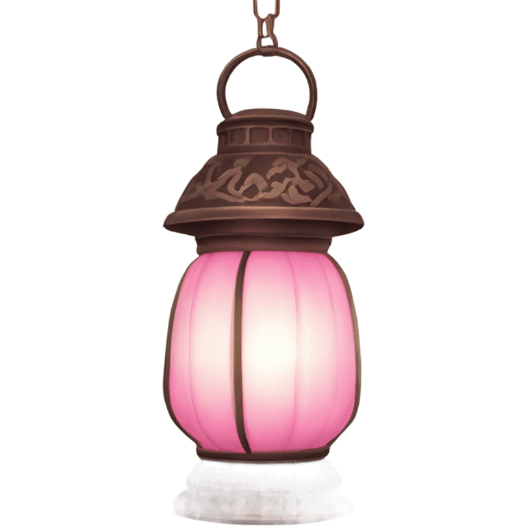 Pink lantern  emoji