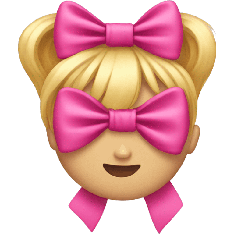 Pink bow emoji