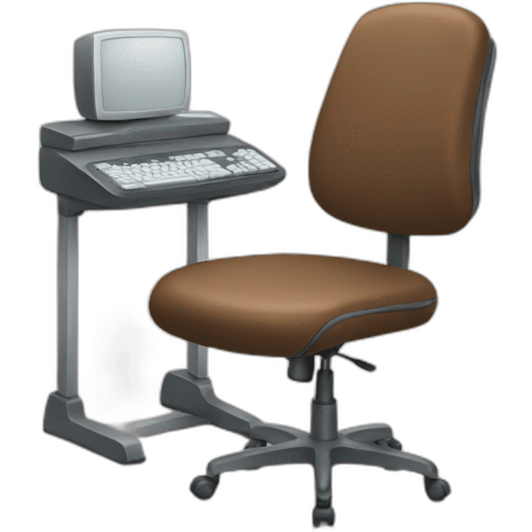 Computer and chair emoji