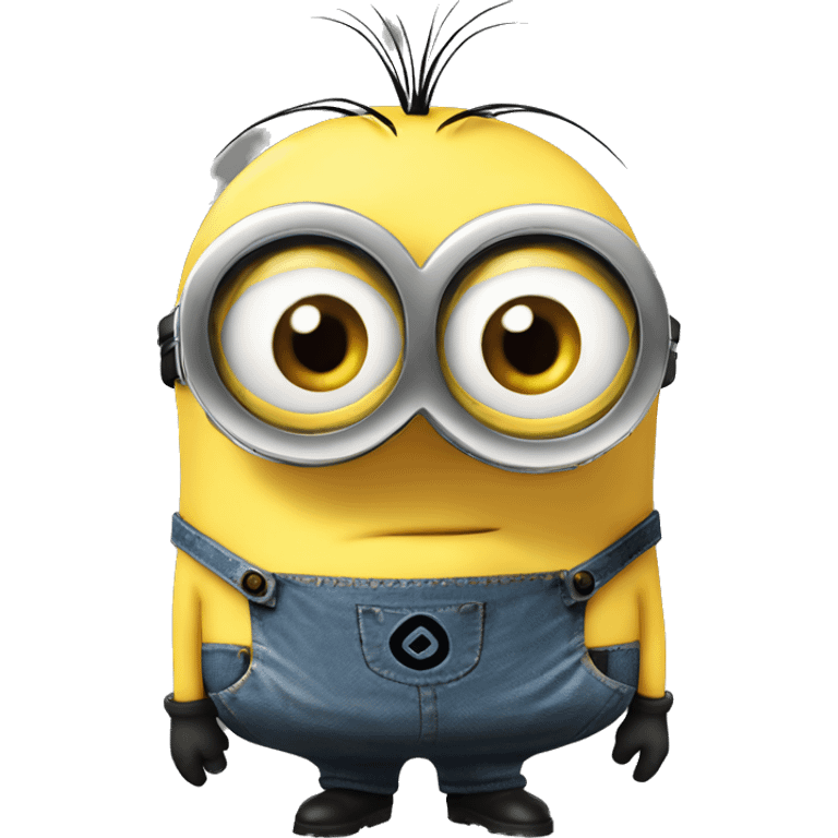 Yellow minion from despicable me emoji