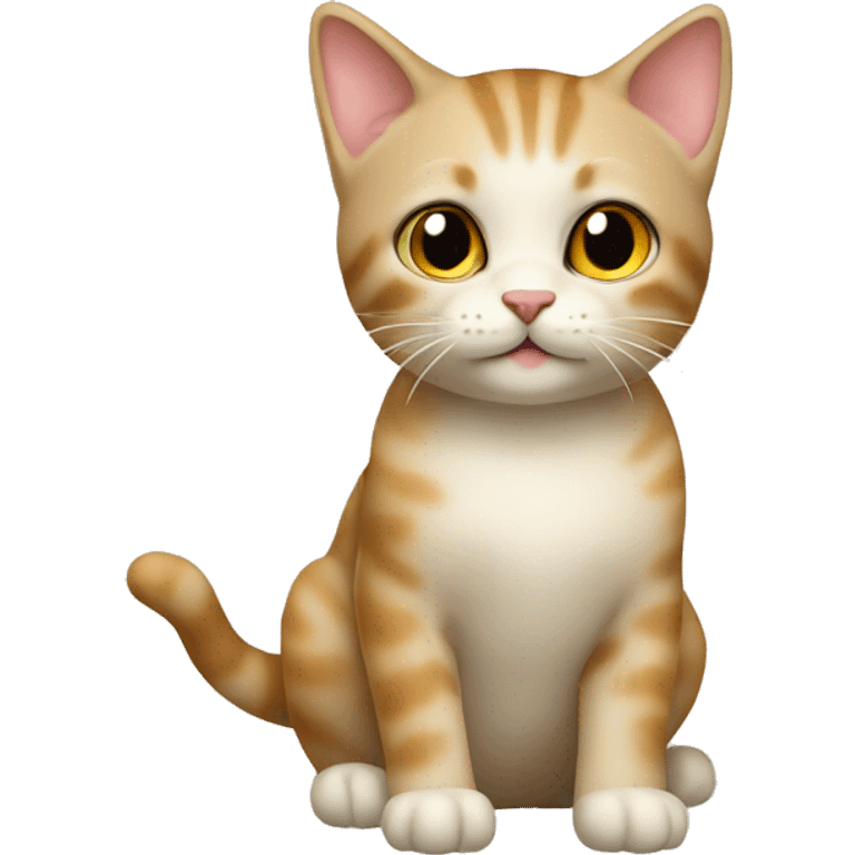 little cat beige  emoji