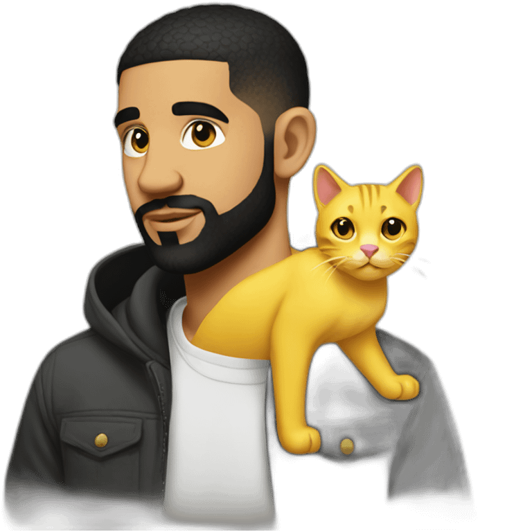 drake with yellow cat emoji