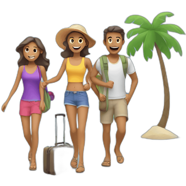 family vacation purple icon emoji