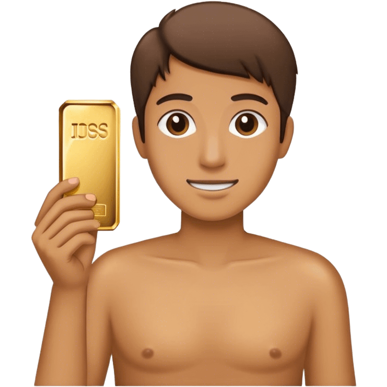 holding gold bar emoji