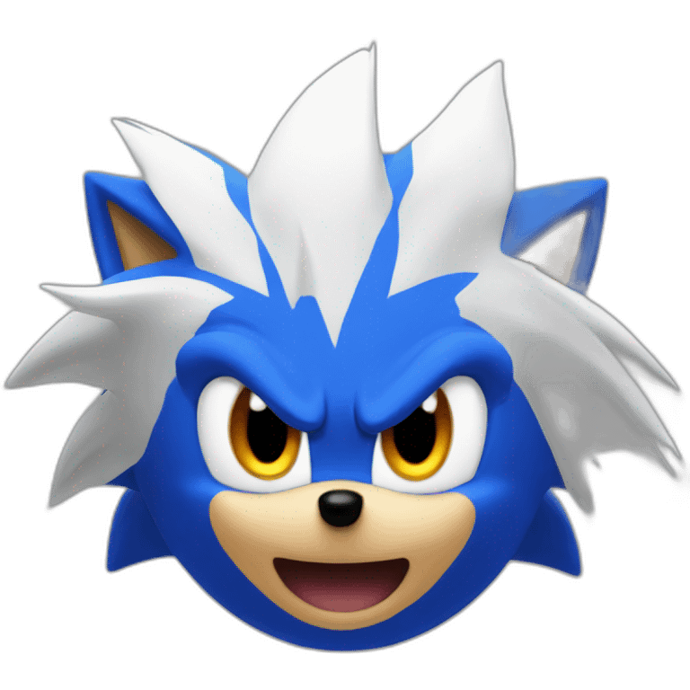 Blue Sonic Hedgehog emoji