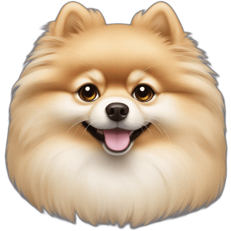 Creme pomeranian spitz emoji