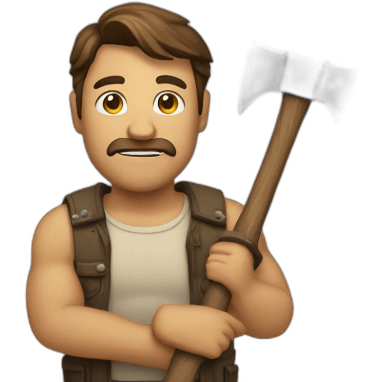 A man with axe emoji