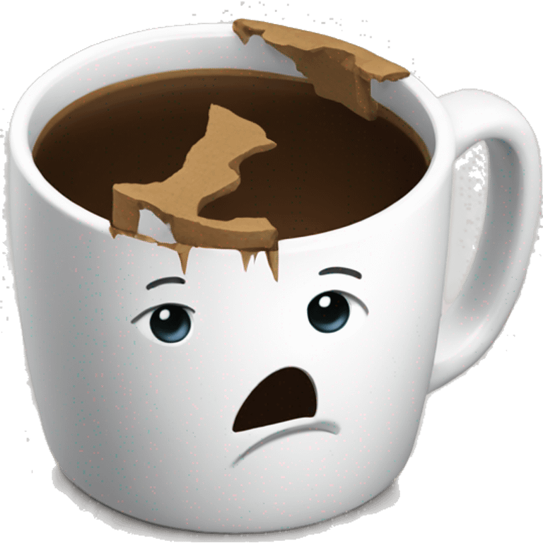 broken mug emoji