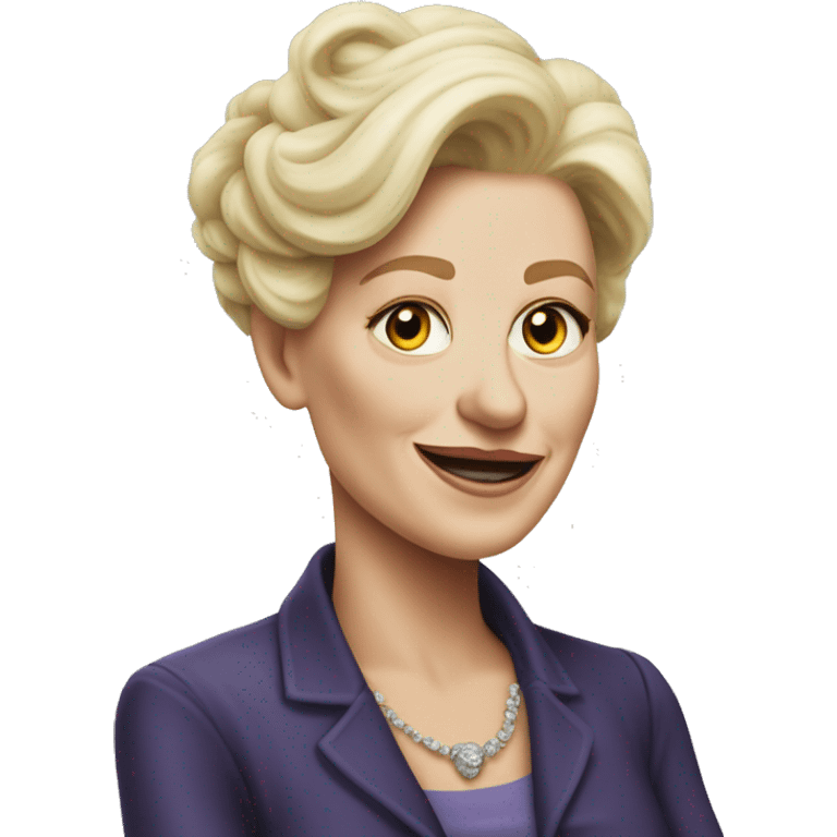 Ursula von der Leyenl very photorealistic emoji