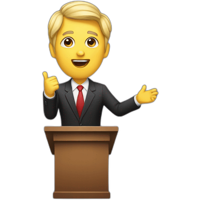 Public Speaking emoji