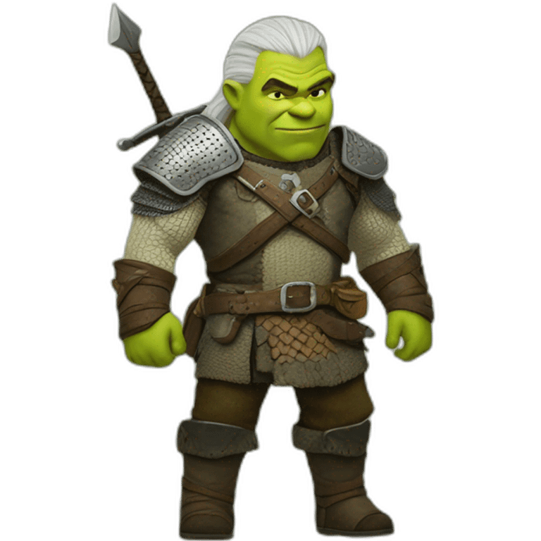 Shrek ans Geralt emoji