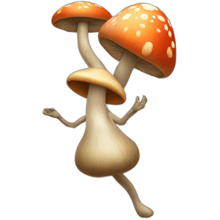 Mushroom dancing emoji