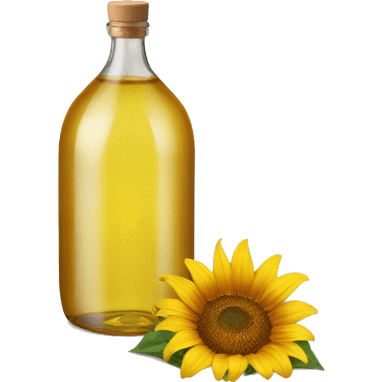 a single bottle of sunflower oil emoji