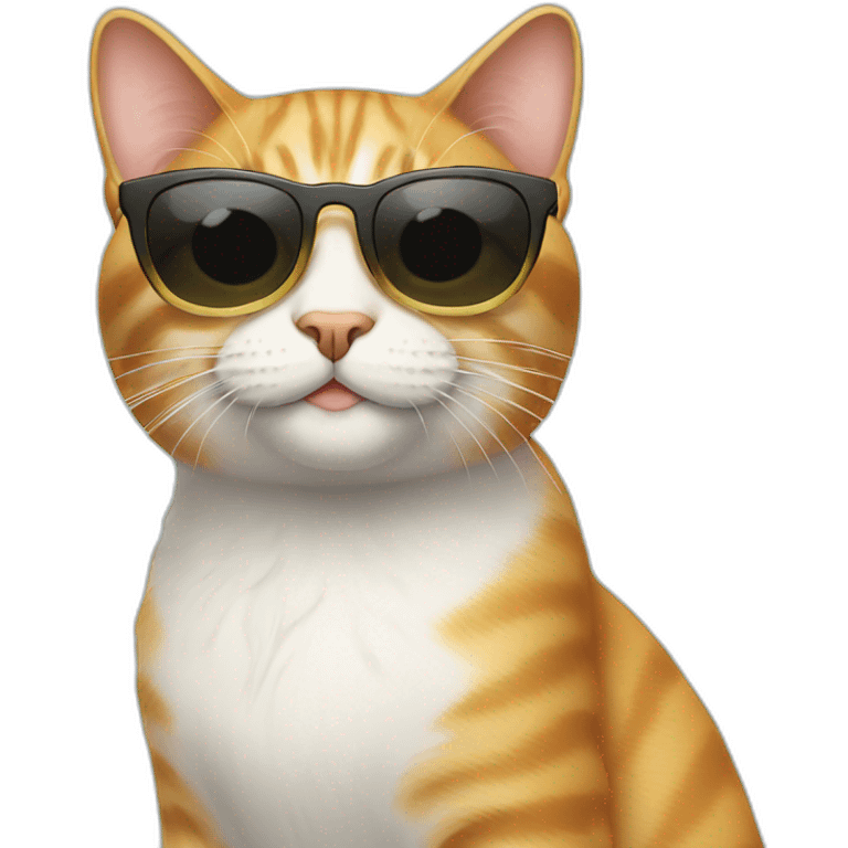 Cat with sunglasses emoji