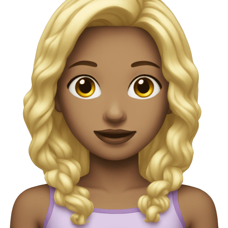 blonde girl emoji