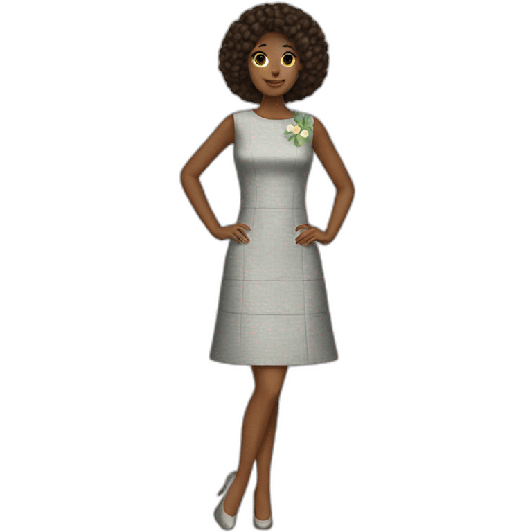 Mod fashion dress emoji