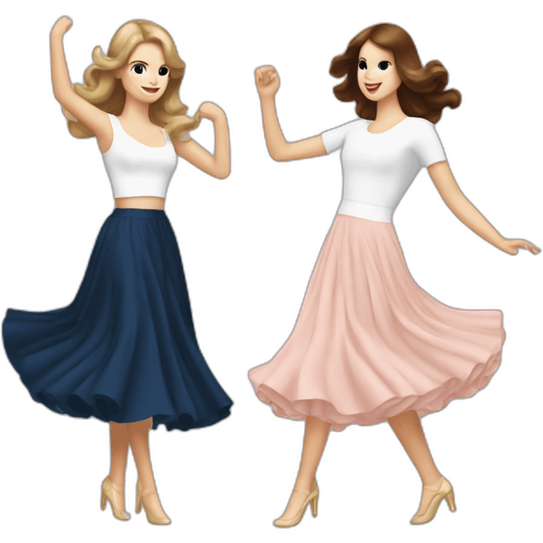 Lana del Rey & Taylor swift dancing emoji