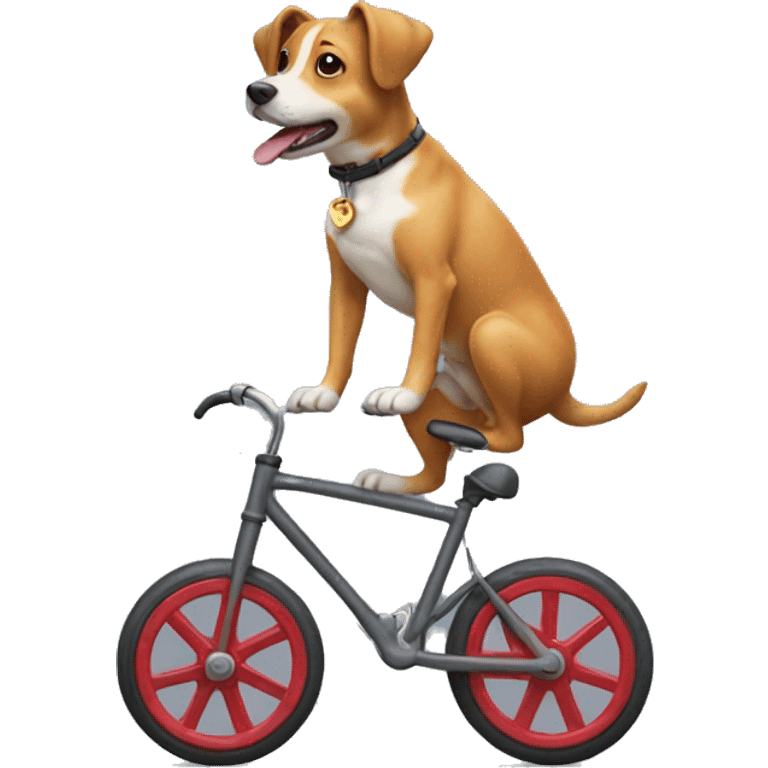 Dog on unicycle  emoji