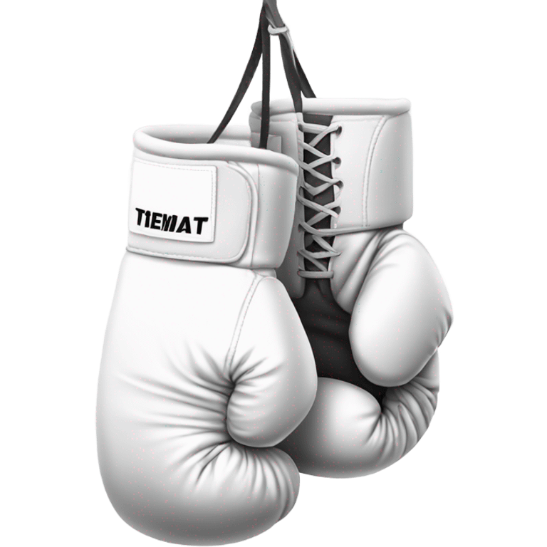 White boxing gloves emoji