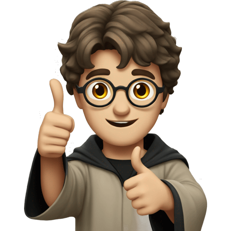 Harry Potter with thumbs up emoji