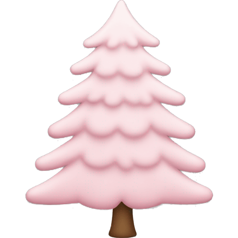 Light pink Christmas tree emoji