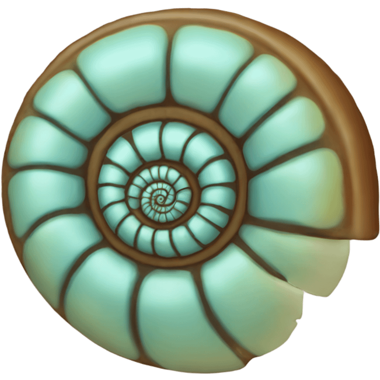 Ammonite shell emoji