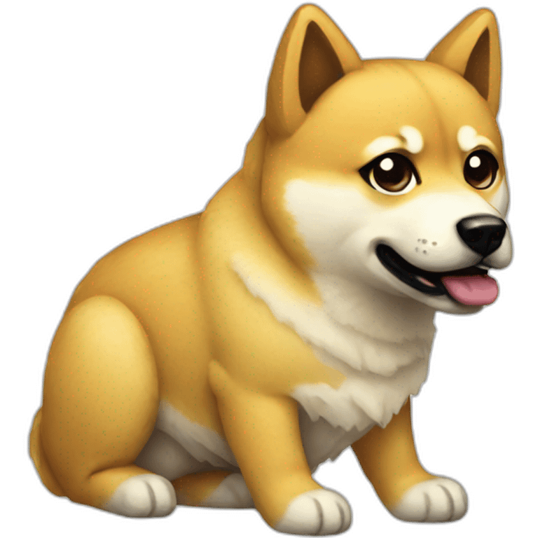 Pixelated Doge emoji