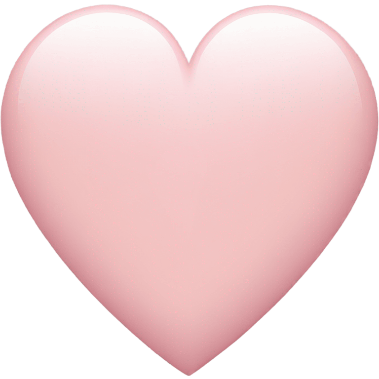 Light pink heart emoji