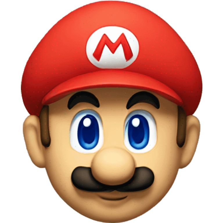 Super mario head  emoji