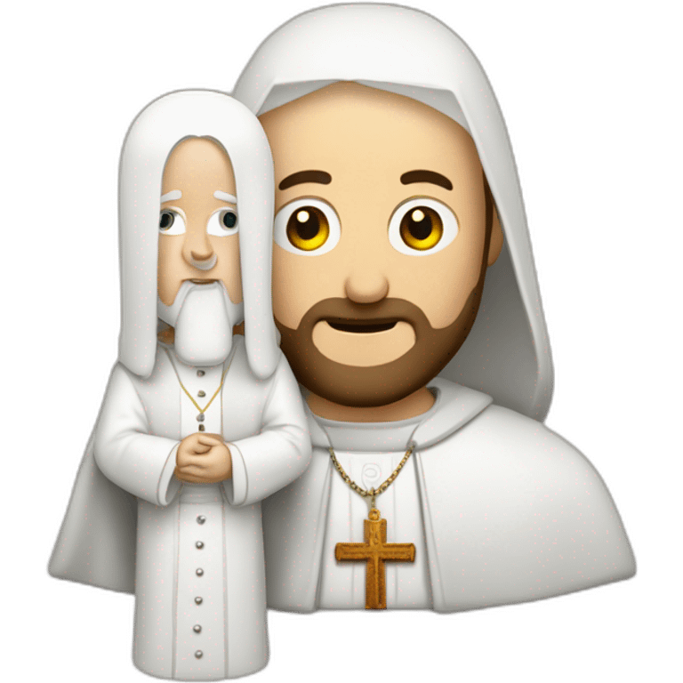 Papst Franziskus chillt mit Jesus emoji