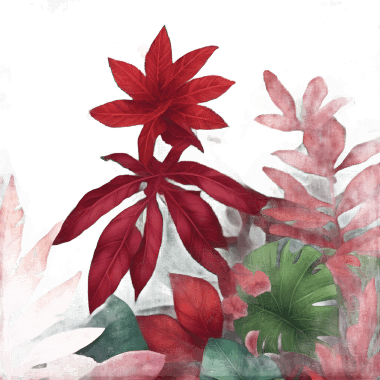 Red jungle emoji