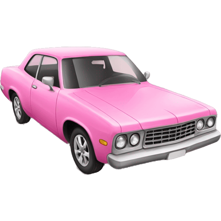 Pink car  emoji