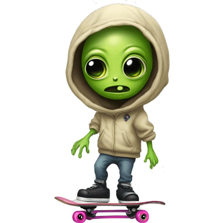 alien on a skate emoji