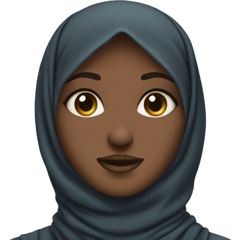 African hijabi face palm eyeroll emoji