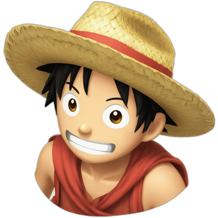 Luffy straw hat emoji