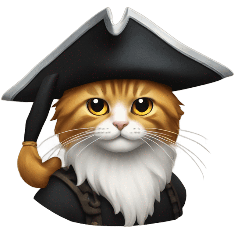 dungeon master is a cat with a pirate hat emoji