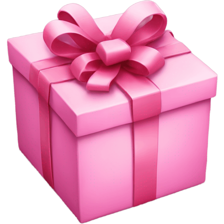 Pink Christmas gift  emoji