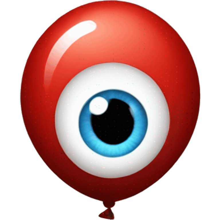 A balloon with eyeballs emoji