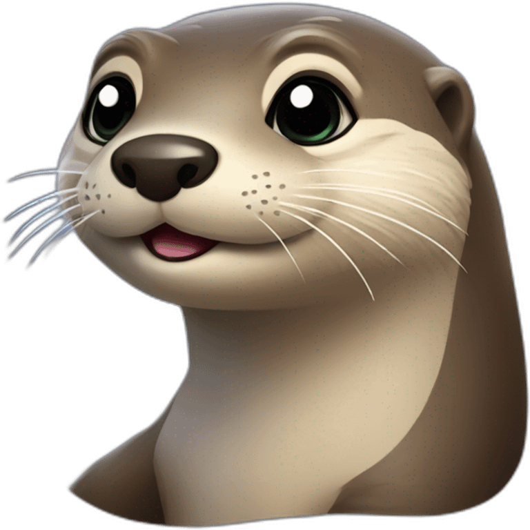 Loutre avec étoiles emoji