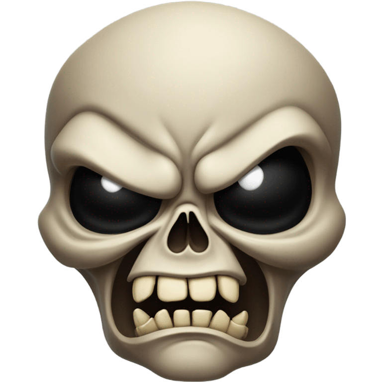 Angry skull emoji