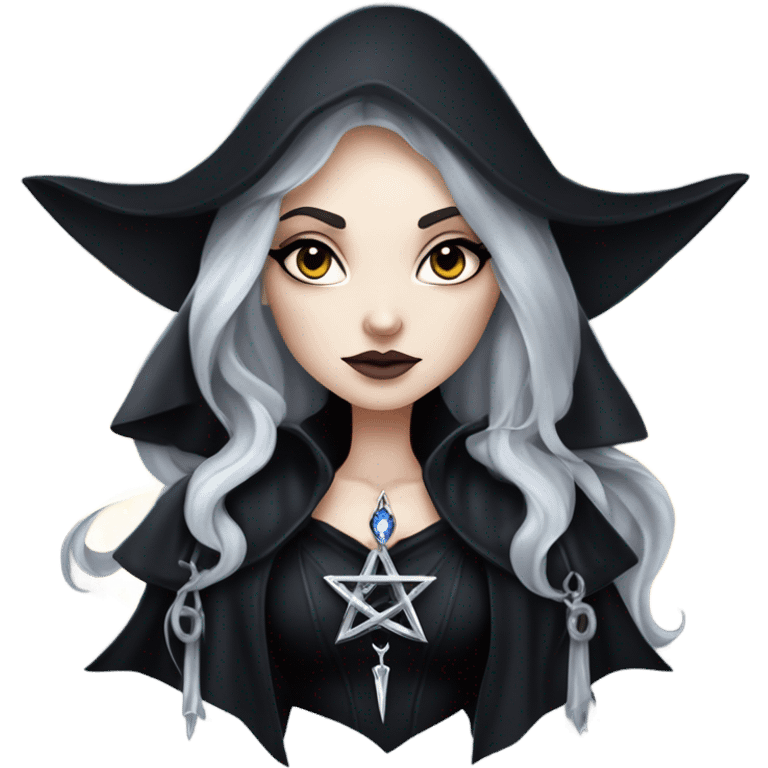 Gothic witch emoji