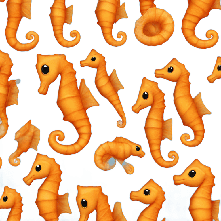 Orange seahorse emoji