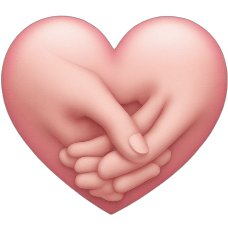 Heart hand emoji