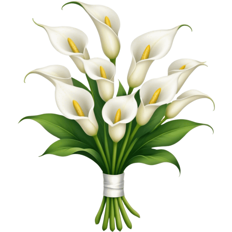 Cala lily flower bouquet emoji