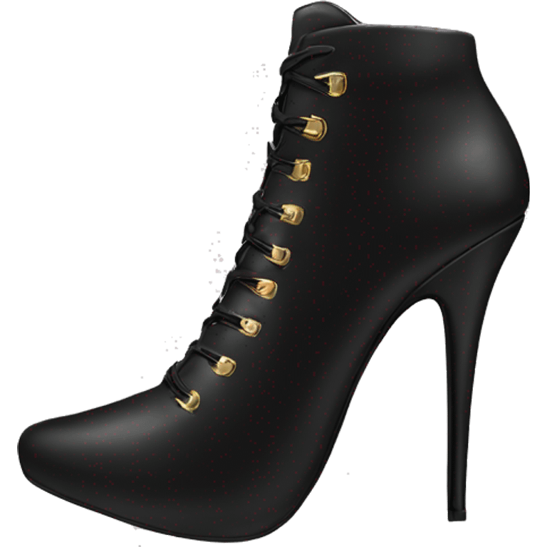 black stiletto heel boots emoji