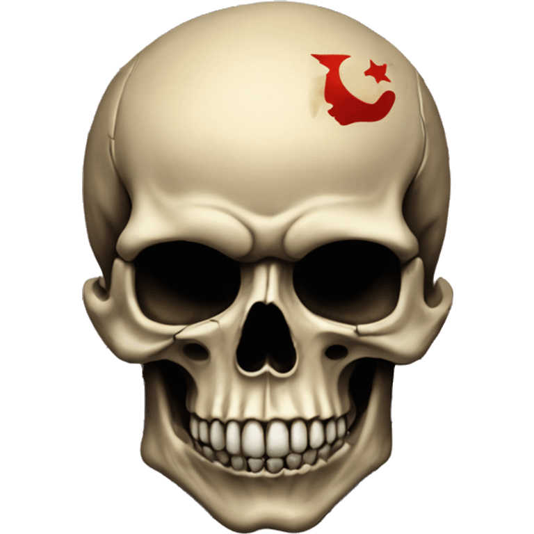 Skull on a back flag  emoji