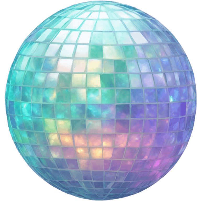 Opal gemstone disco ball emoji