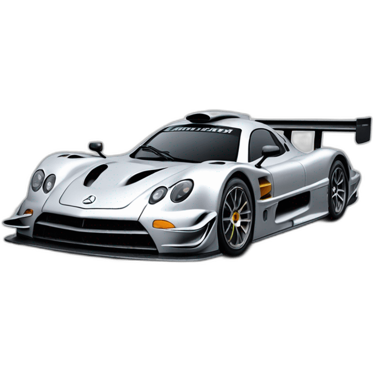 “flying” mercedes CLK GTR !!!! incident from nurburgring  emoji