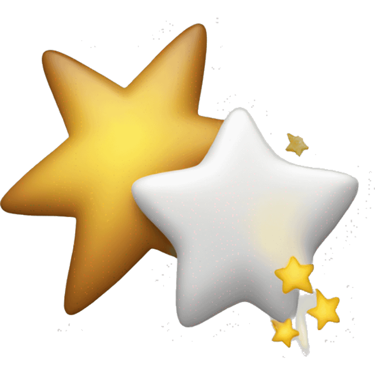 Create this shooting star with a white background. emoji