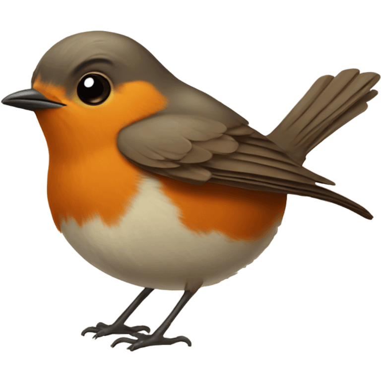 Happy Robin bird emoji